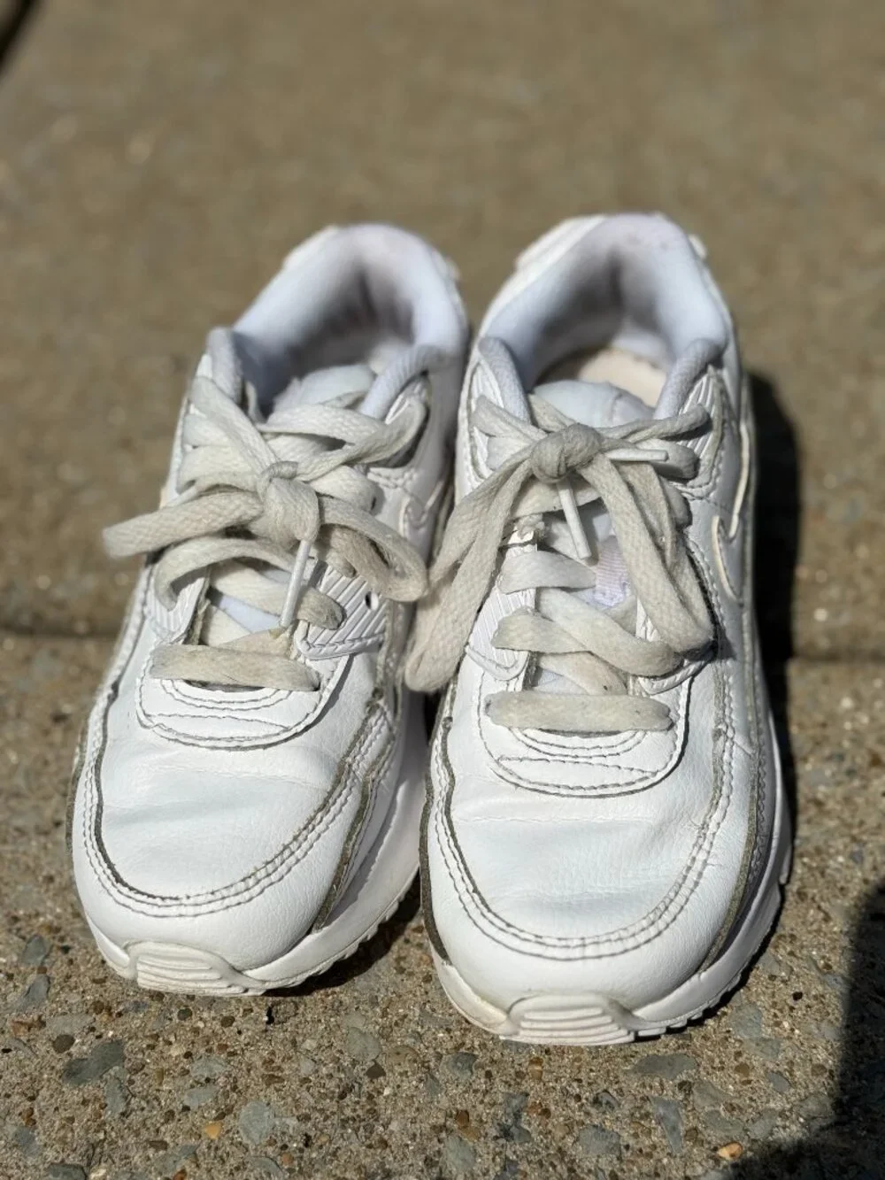 Nike Air Max 90 LTR Kids 13C White Sneakers Y2K Retro Streetwear Clean Girl 4125